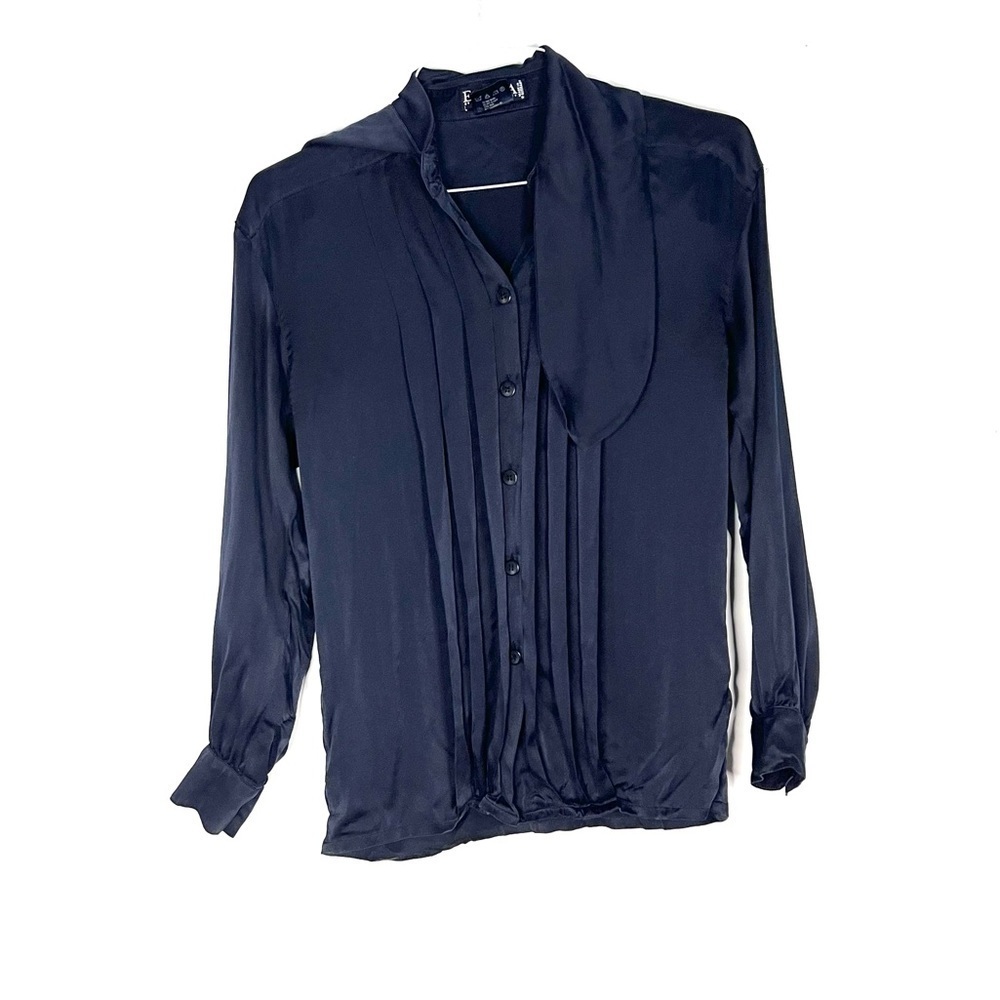 Escada | silk button down blouse top